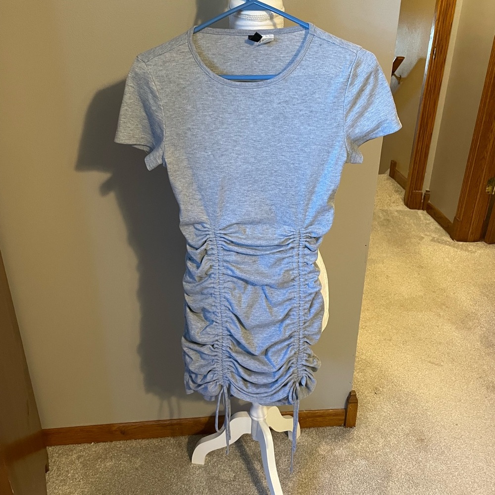 Scrunched tshirt dress